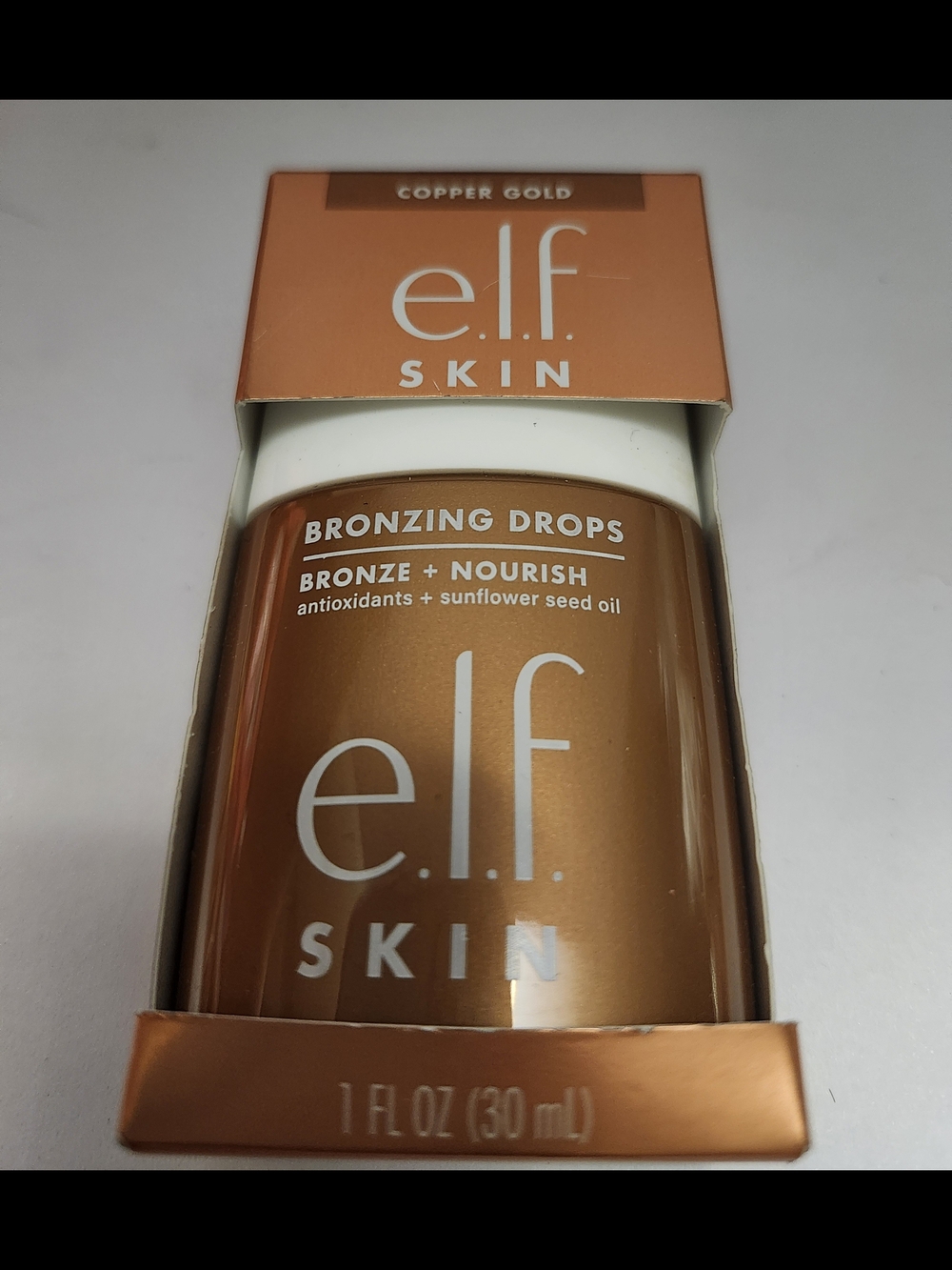 e.l.f. Skin Bronzing Drops - Copper Gold - Bronze 3 New